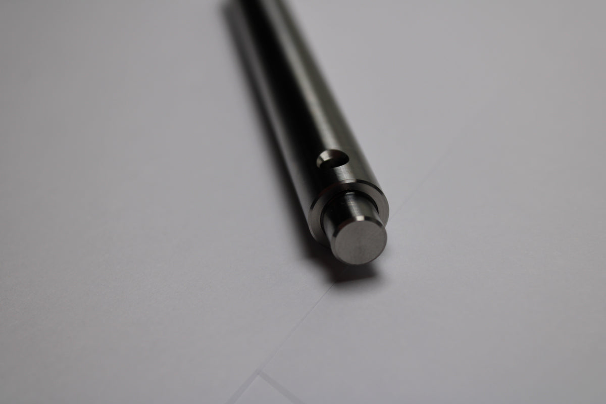 48 Clipless Click Pen - 6Al-4V Titanium - Conical Nose - Zebra Sarasa