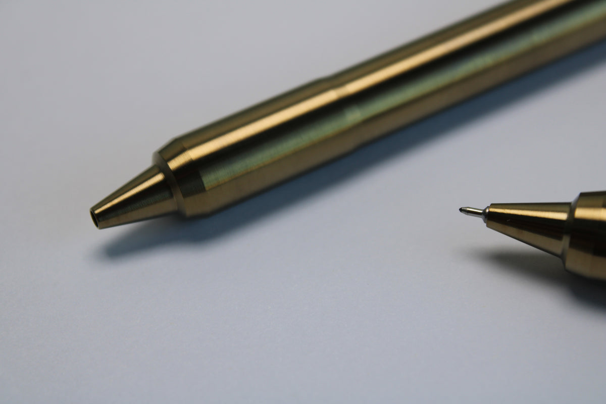 47 Clipless Twist Pen - Anodized - 6Al-4V Titanium - Triple Bevel Nose - Pentel EnerGel