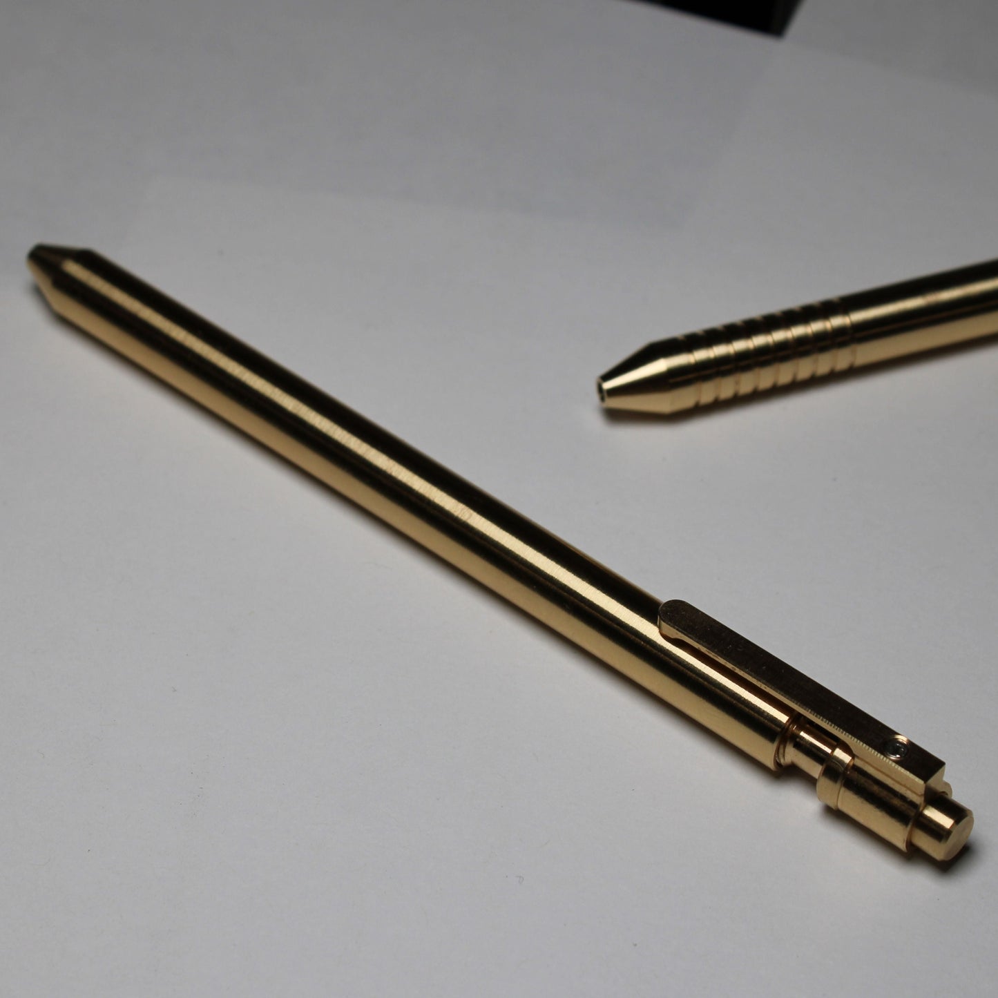 38 464 Brass - No Rings - Pilot G2 (Rollerball) - Brass Clip