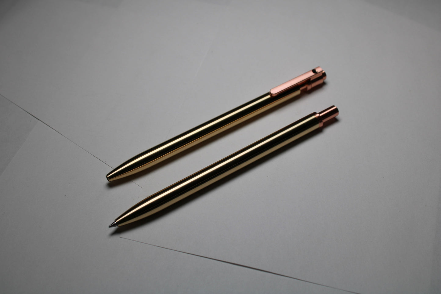 38 Copper Top - Brass Body - Copper Clip - Rollerball Pilot G2