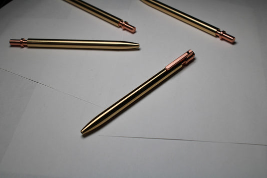 38 Copper Top - Brass Body - Copper Clip - Rollerball Pilot G2