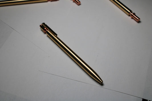 38 Copper Top - Brass Body - Brass Clip - Rollerball Pilot G2