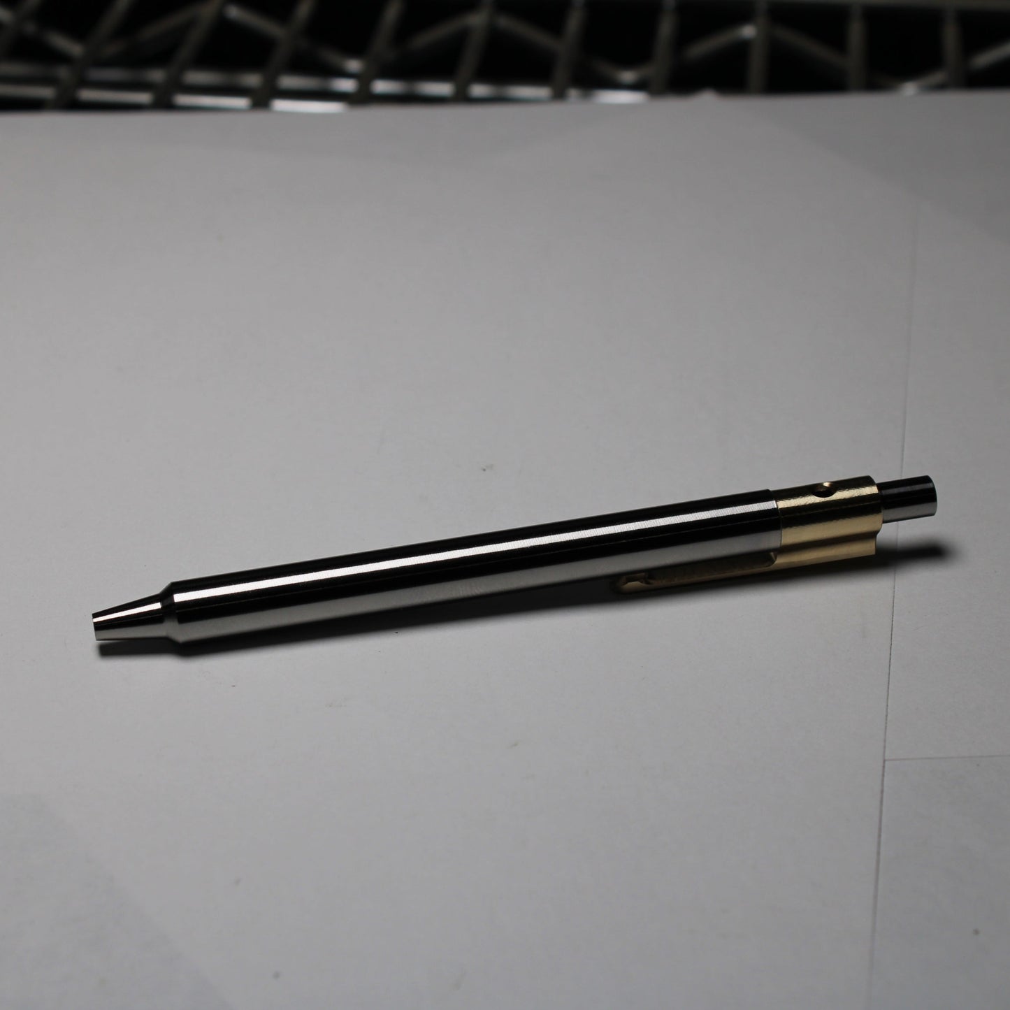 36 Click Pen - 6Al-4V - ISO G2 (Parker) - Step Nose - 464 Brass Clip