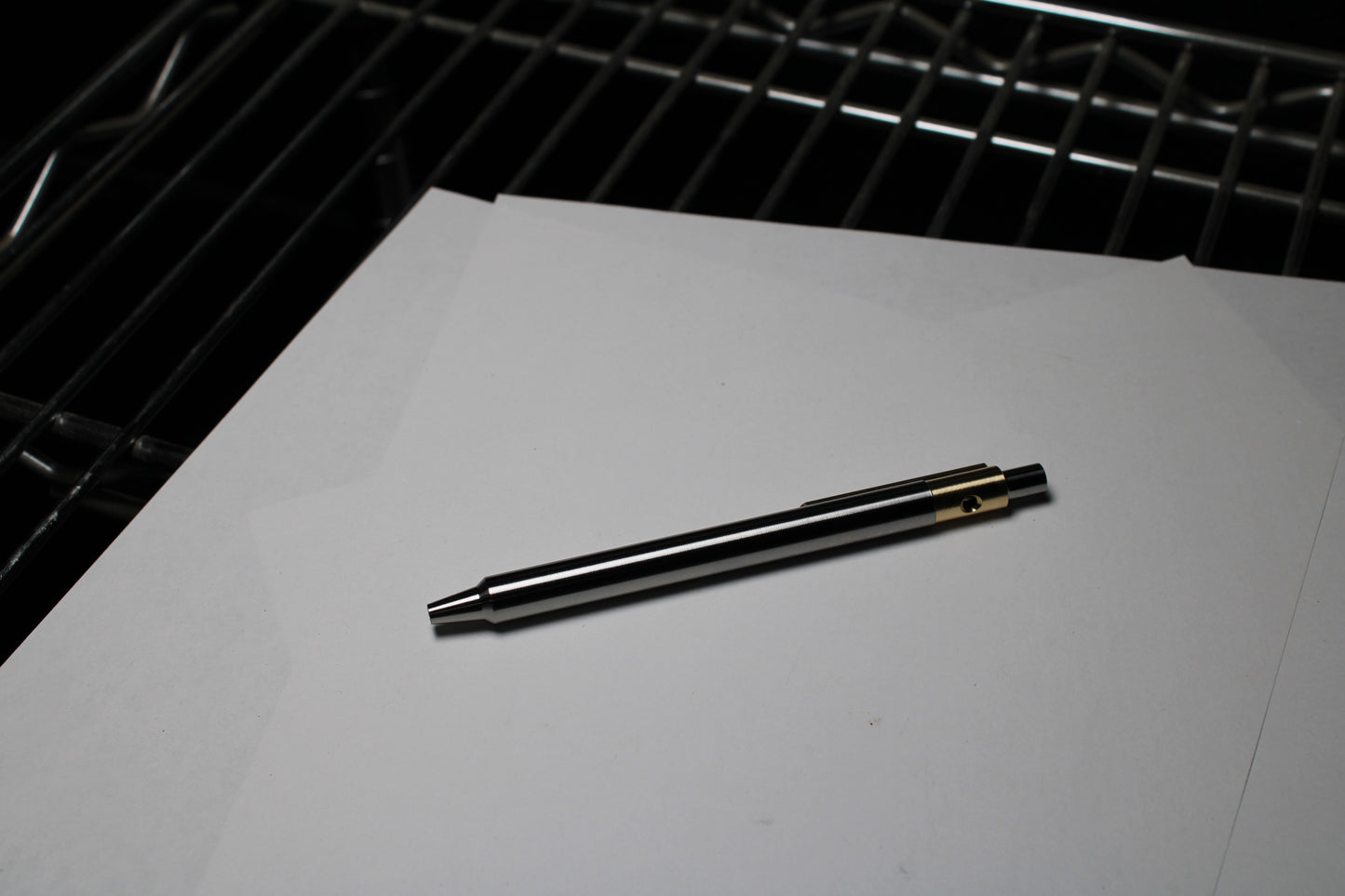 36 Click Pen - 6Al-4V - ISO G2 (Parker) - Step Nose - 464 Brass Clip