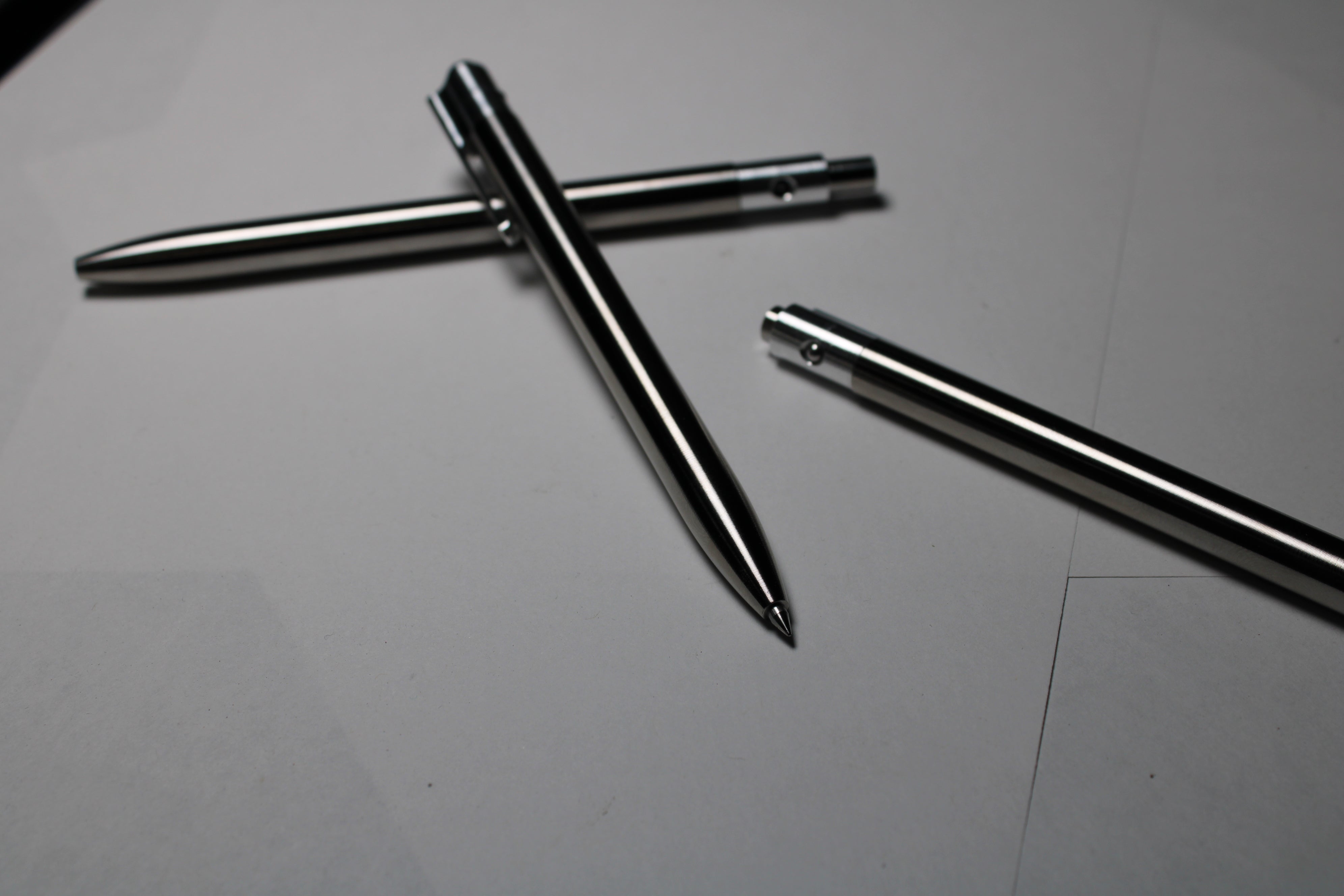36 Click Pen - 6Al-4V - Pilot G2 - Round Nose - 6061 Aluminum Clip
