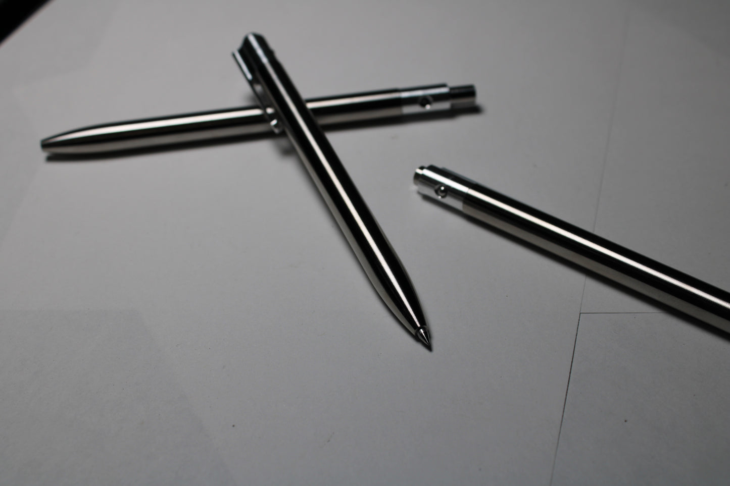 36 Click Pen - 6Al-4V - Pilot G2 - Round Nose - 6061 Aluminum Clip