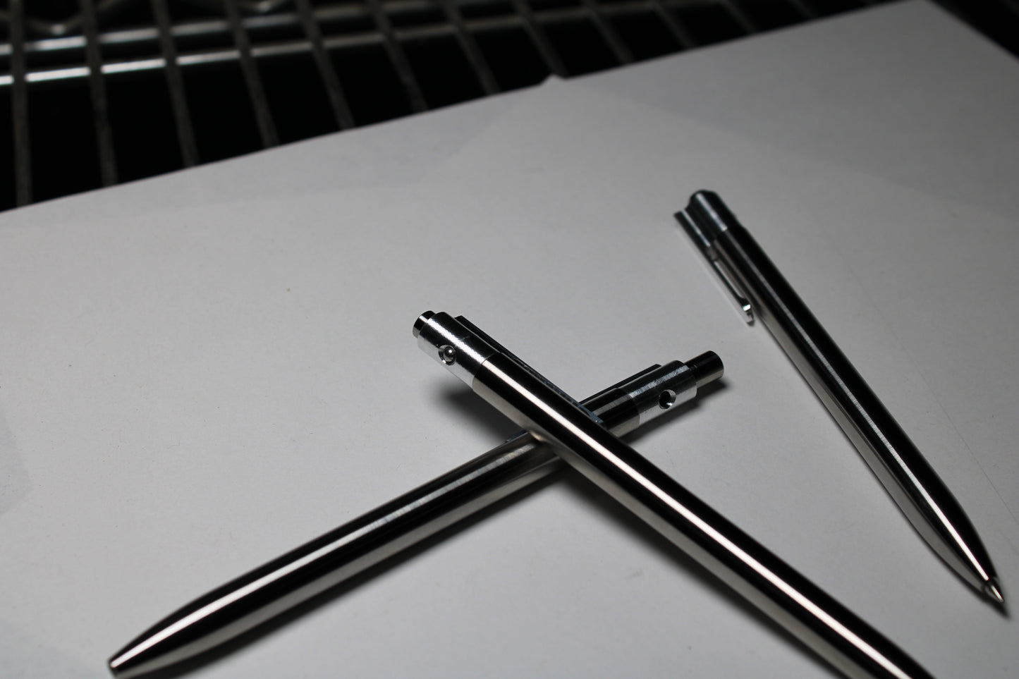 36 Click Pen - 6Al-4V - Pilot G2 - Round Nose - 6061 Aluminum Clip