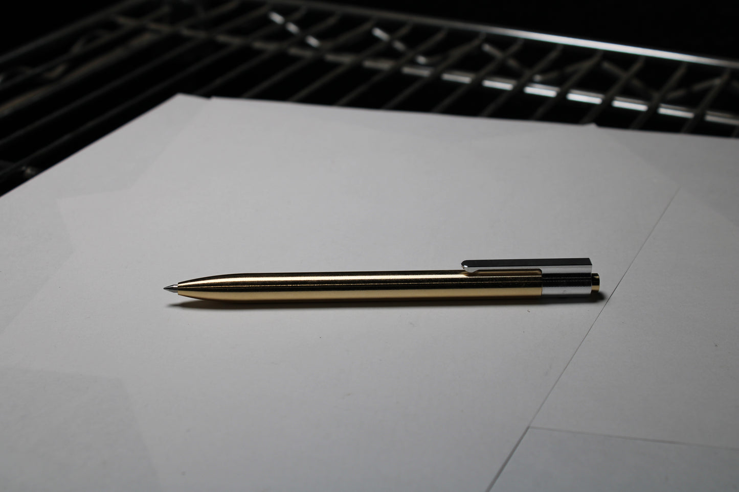 36 Click Pen - 464 Brass - Pilot G2 - Round Nose - 6061 Aluminum Clip