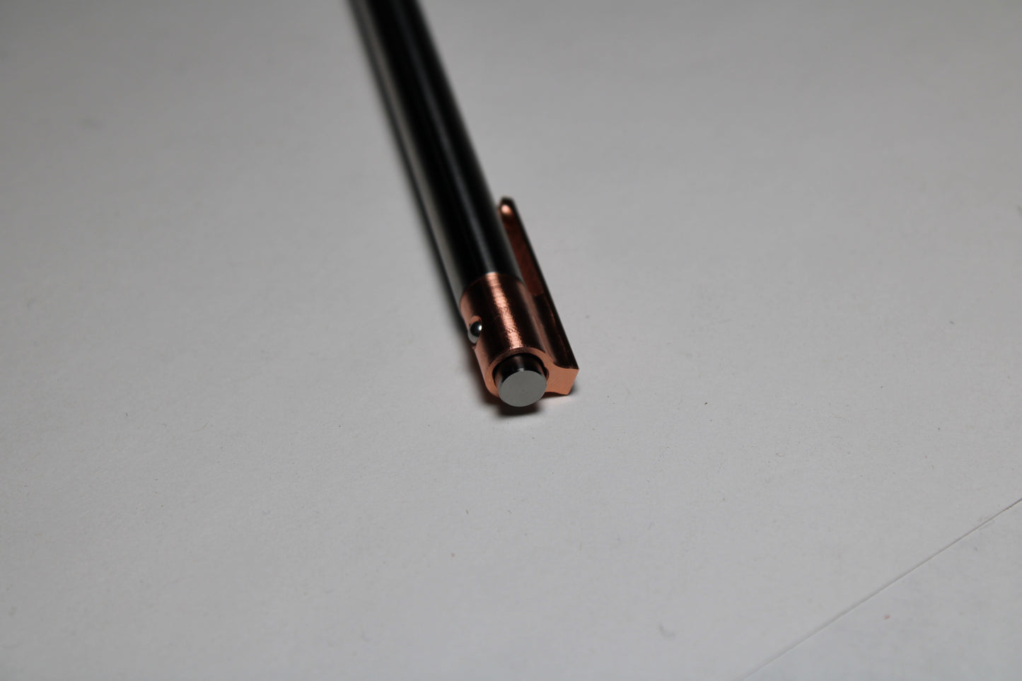 36 Click Pen - 6Al-4V Titanium - Pentel Energel 0.3mm Needle Nose - Step Nose - C110 Copper Clip