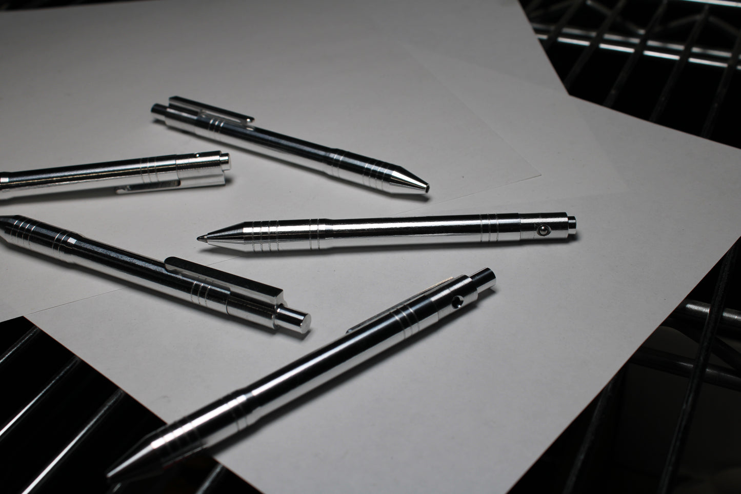 40 Click Pen - 6061 Aluminum - Schmidt EasyFlow 9000 - Clip and Grooves