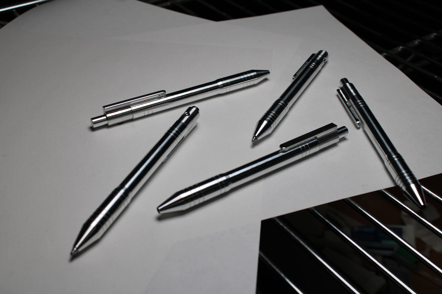 40 Click Pen - 6061 Aluminum - Schmidt EasyFlow 9000 - Clip and Grooves