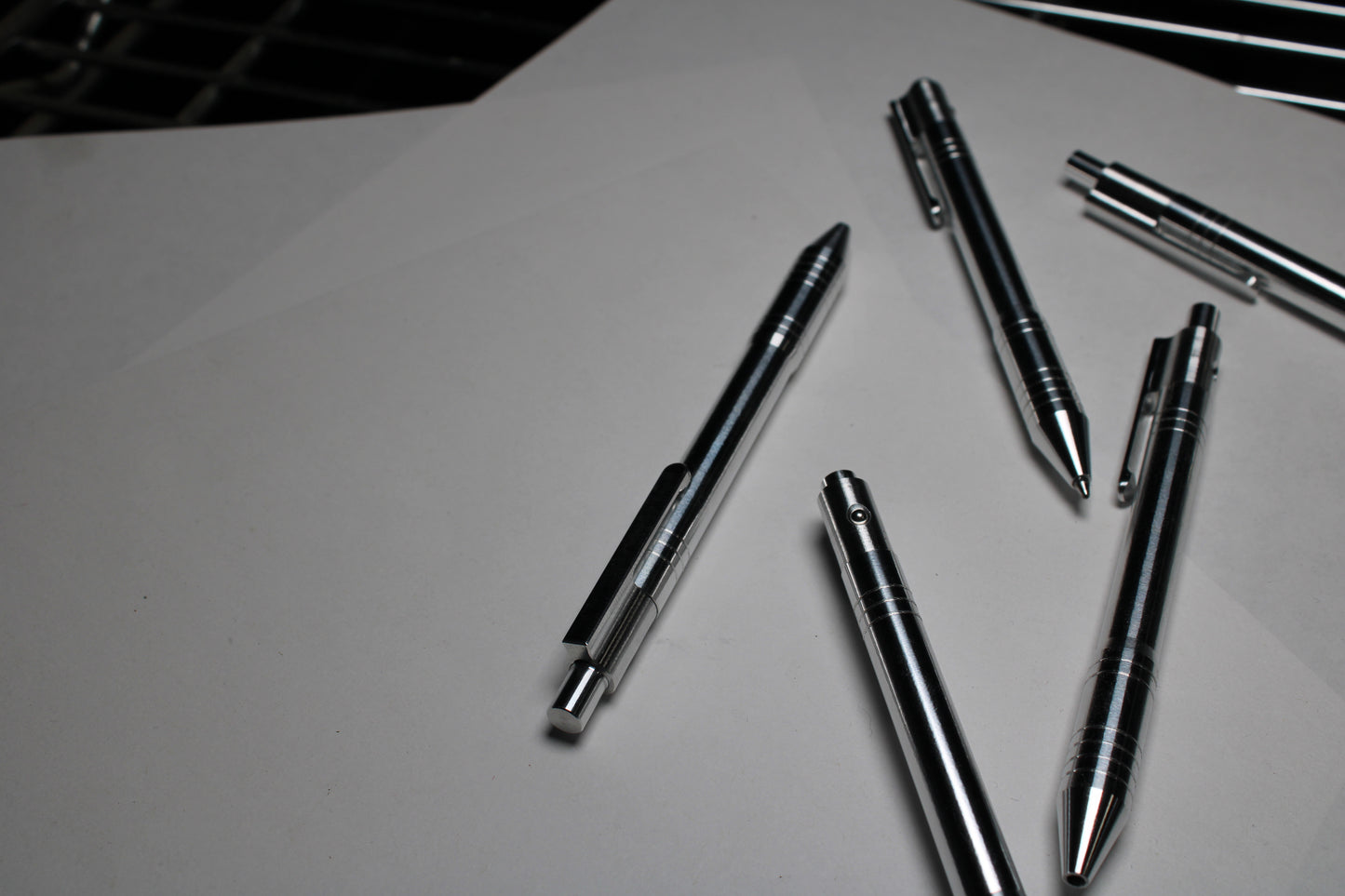 40 Click Pen - 6061 Aluminum - Schmidt EasyFlow 9000 - Clip and Grooves