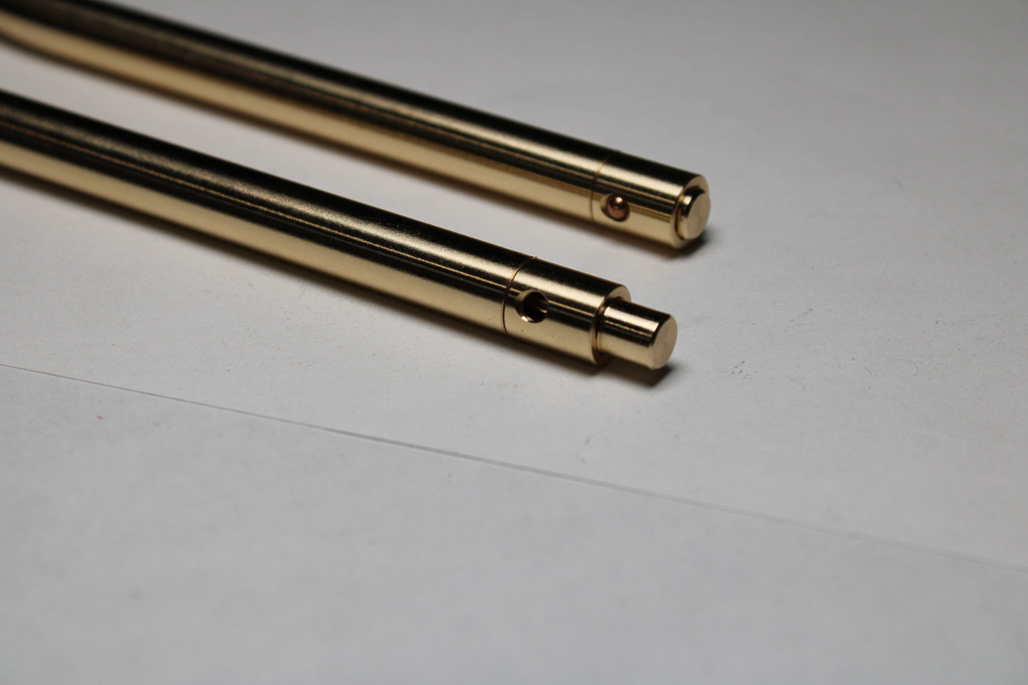 36 Click Pen - 464 Brass - Schmidt EasyFlow 9000 - Clipless - Round Nose