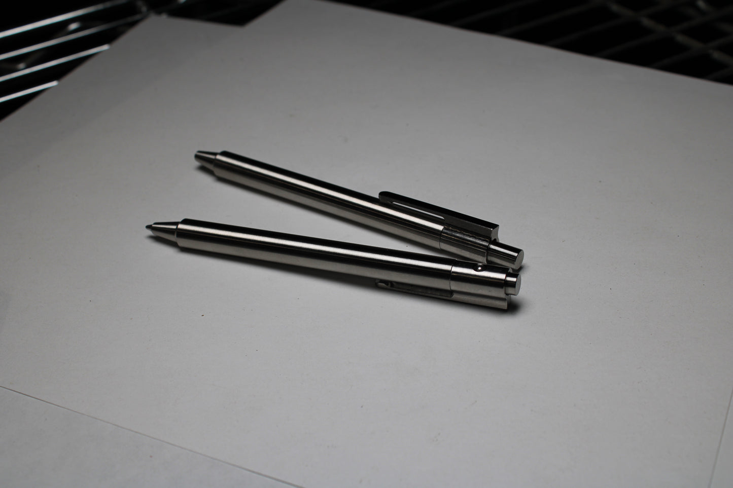 36 Click Pen - 6Al-4V Titanium - ISO G2 (Parker) Refill - Step Nose - 6Al-4V Titanium Clip