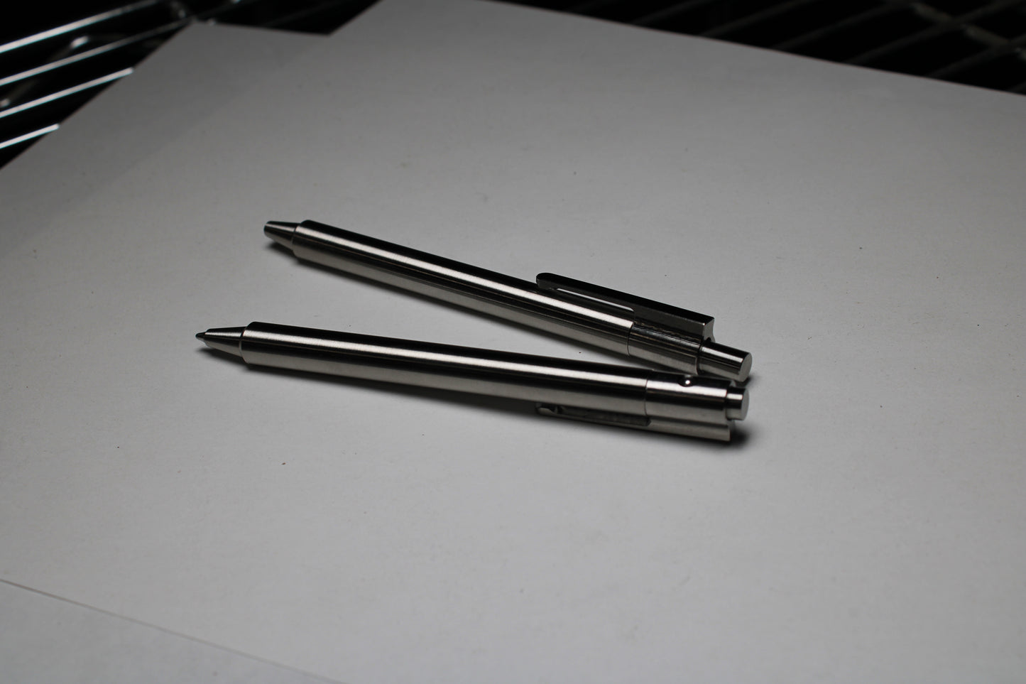 36 Click Pen - 6Al-4V Titanium - ISO G2 (Parker) Refill - Step Nose - 6Al-4V Titanium Clip