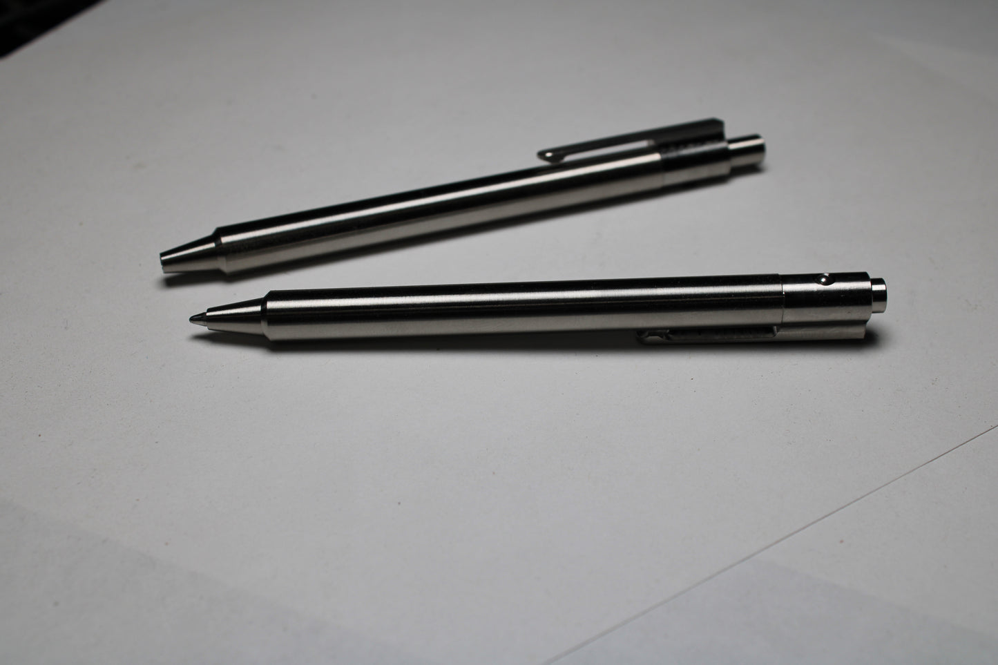 36 Click Pen - 6Al-4V Titanium - ISO G2 (Parker) Refill - Step Nose - 6Al-4V Titanium Clip