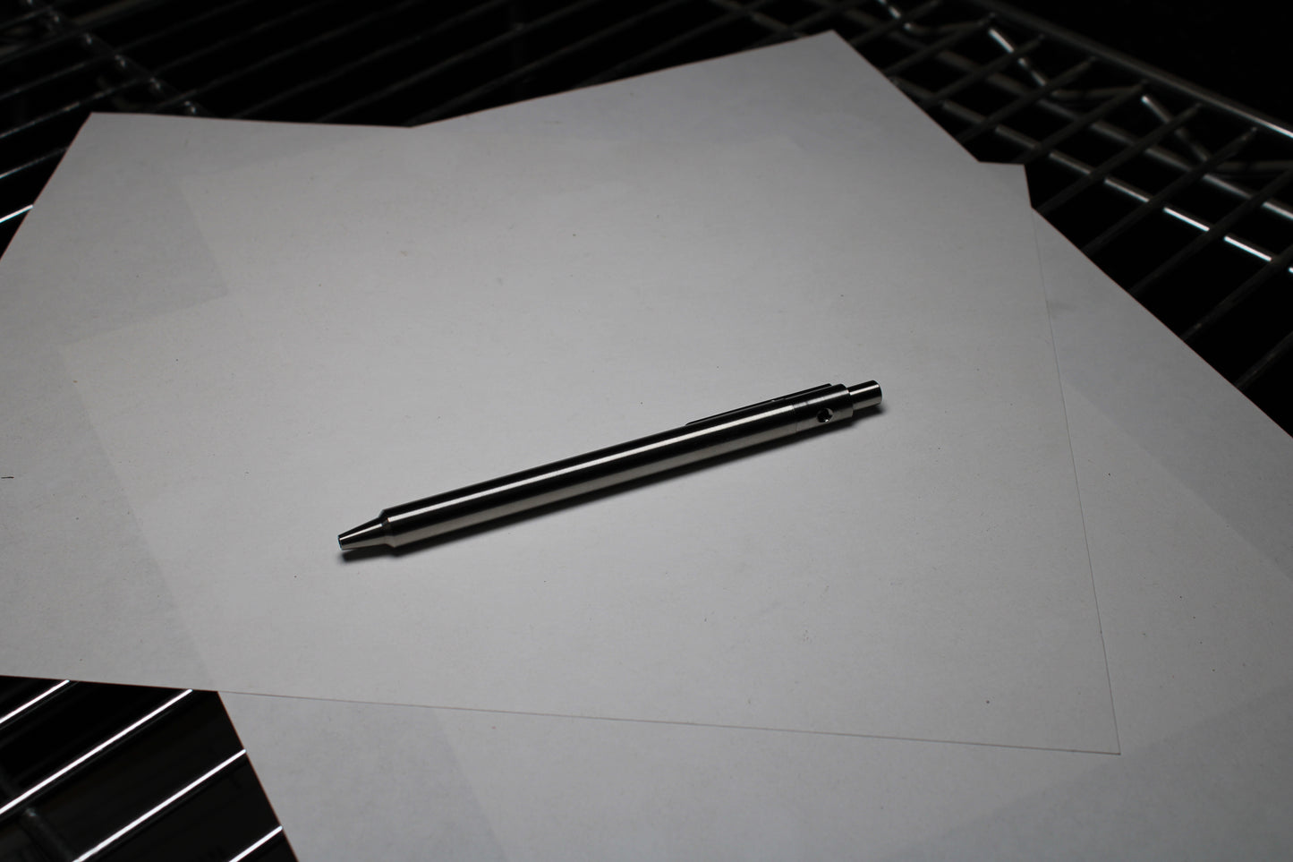 36 Click Pen - Pre Order - 6Al-4V Titanium - Step Nose - Pentel EnerGel 0.5mm Needle Tip - 6Al-4V Titanium Clip