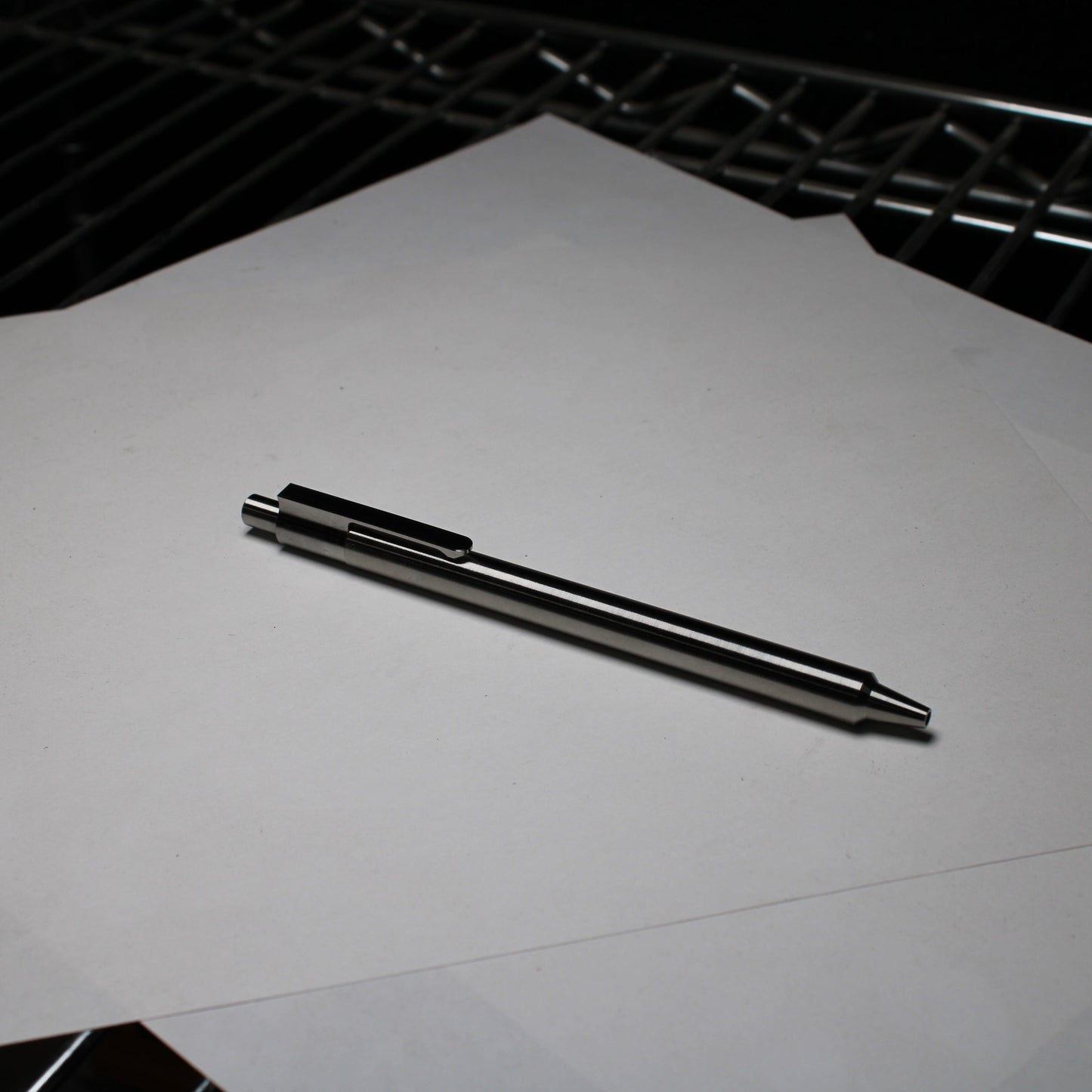 36 Click Pen - Pre Order - 6Al-4V Titanium - Step Nose - Pentel EnerGel 0.5mm Needle Tip - 6Al-4V Titanium Clip