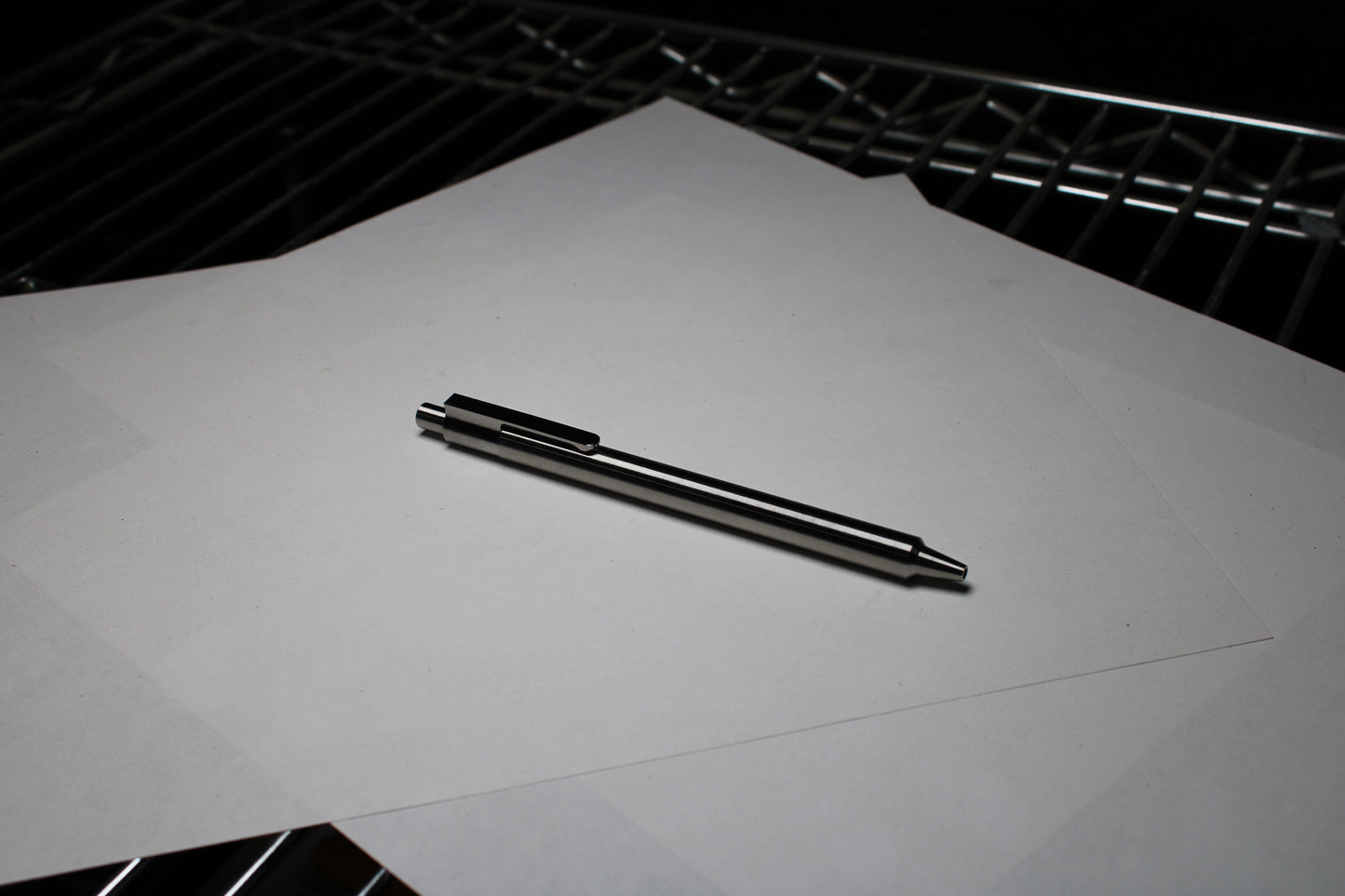 36 Click Pen - Pre Order - 6Al-4V Titanium - Step Nose - Pentel EnerGel 0.5mm Needle Tip - 6Al-4V Titanium Clip