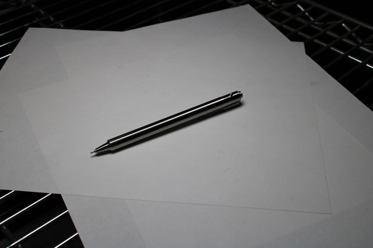 36 Click Pen - Pre Order - 6Al-4V Titanium - Step Nose - Pentel EnerGel 0.5mm Needle Tip - 6Al-4V Titanium Clip