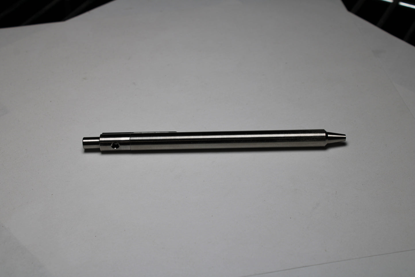 36 Click Pen - Pre Order - 6Al-4V Titanium - Step Nose - Pentel EnerGel 0.5mm Needle Tip - 6Al-4V Titanium Clip