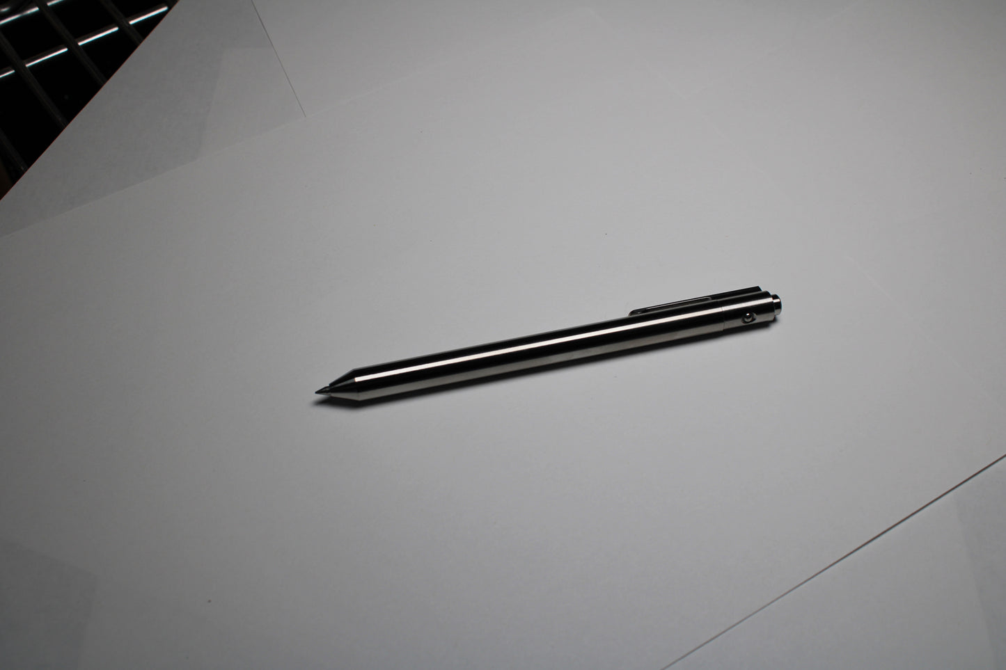 36 Click Pen - 6Al-4V Titanium - Conical Nose - Pilot G2 - 6Al-4V Titanium Clip
