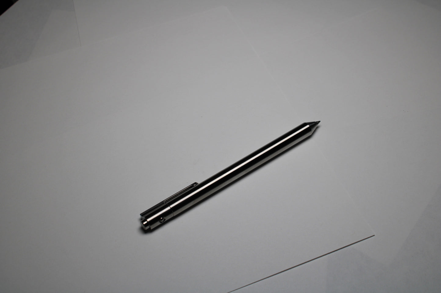 36 Click Pen - 6Al-4V Titanium - Conical Nose - Pilot G2 - 6Al-4V Titanium Clip