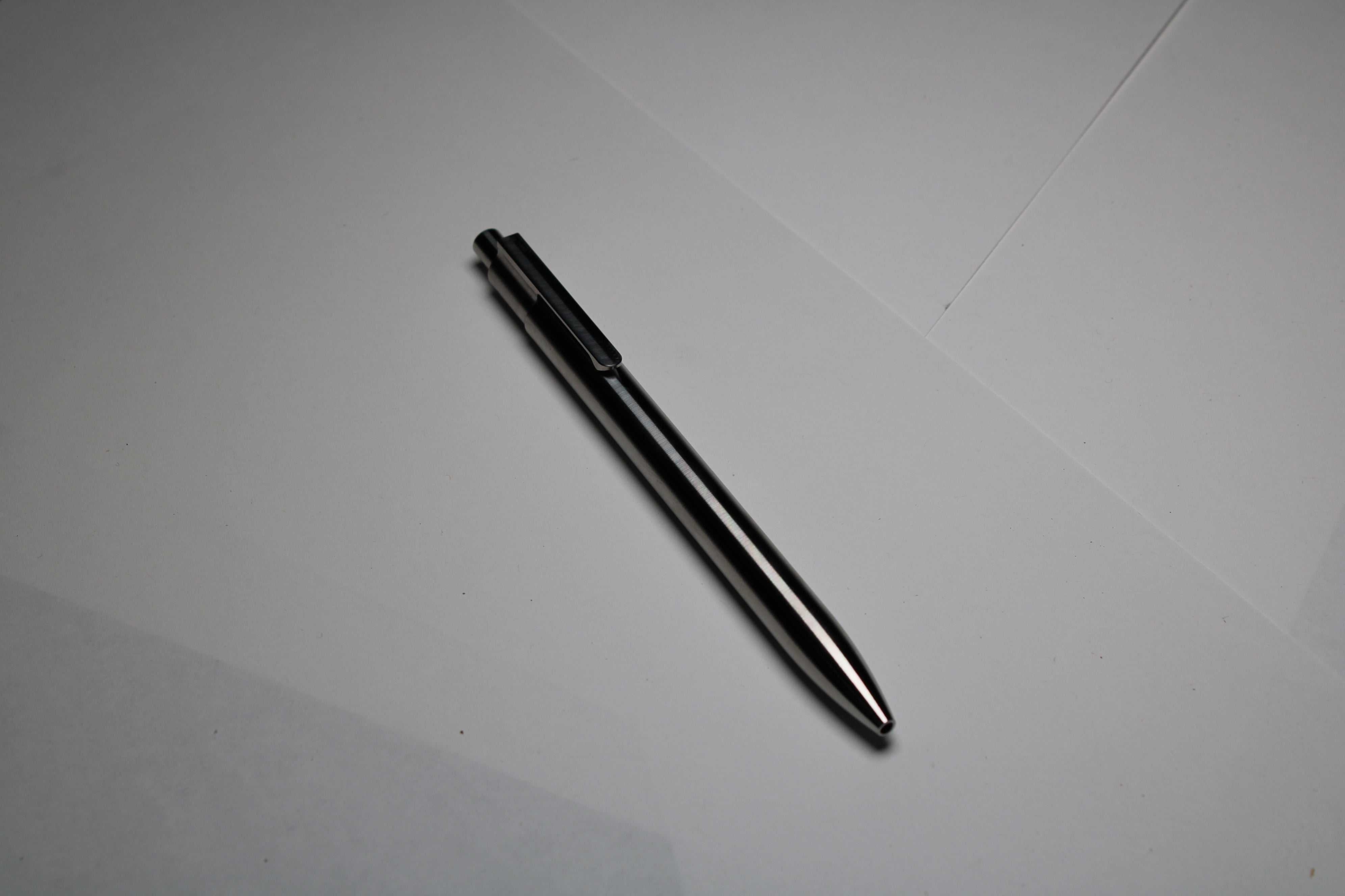 38 Click Pen - 6Al-4V Titanium - Round Nose - Pentel EnerGel – Autmog